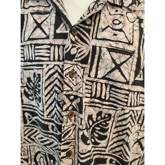 Favant Short Sleeve Dusky Purple Black Made in Hawaii XL Luau Hawaiian Aloha - Picture 2 of 5